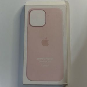 iPhone 13 Pro Max Chalk Pink Silicone Case